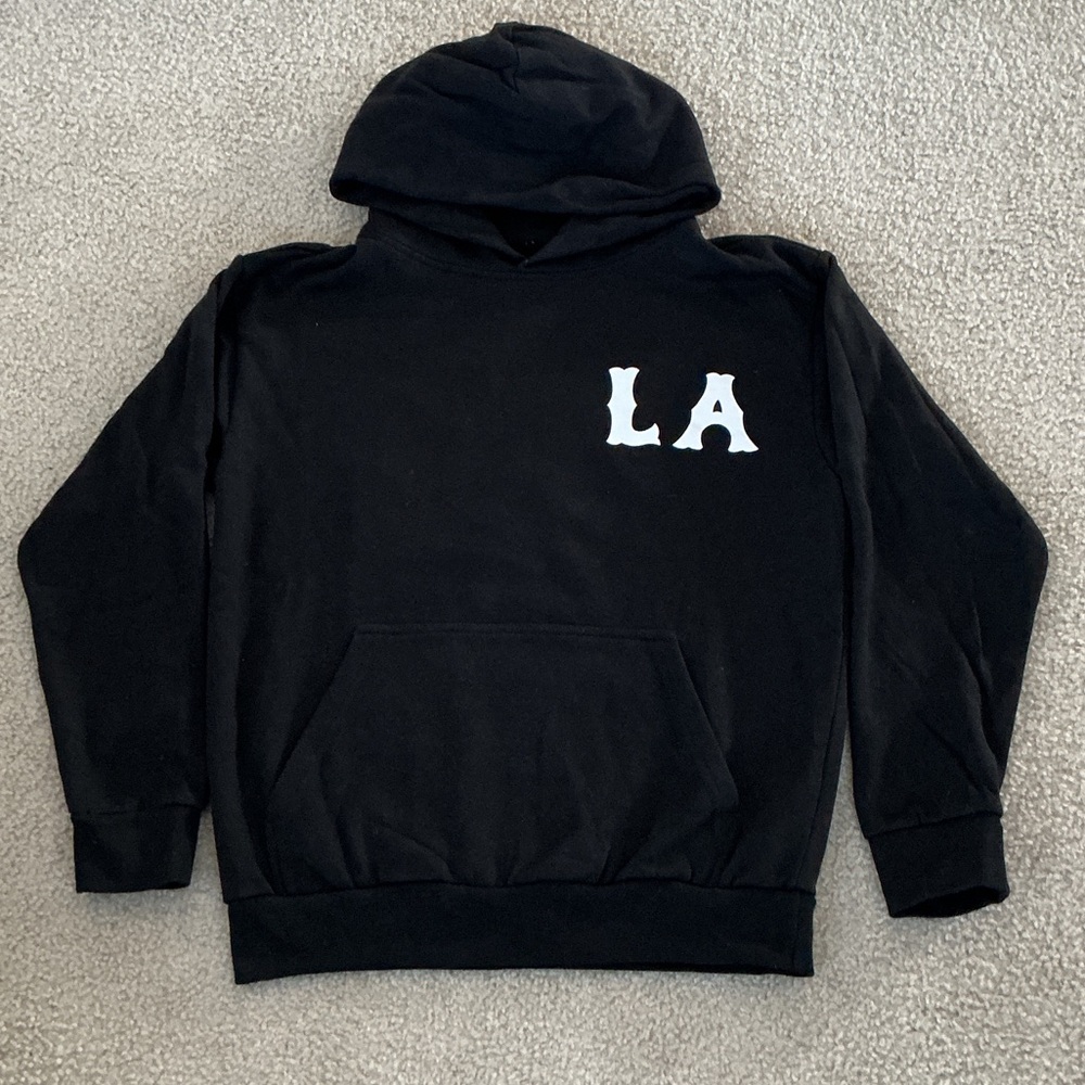 PacSun Men’s LA Los Angeles Black Sweatshirt Hoodie - Size M